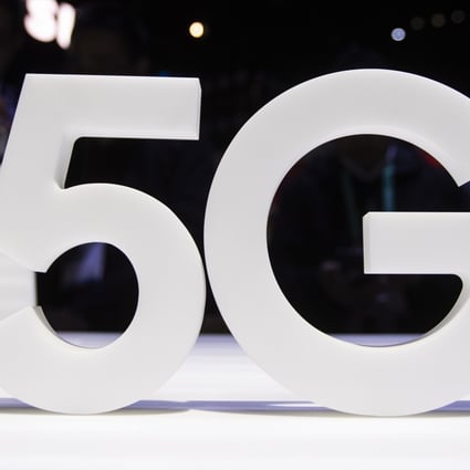 A Samsung 5G sign is displayed at its booth at the 2020 International Consumer Electronics Show in Las Vegas. Samsung was voted Southeast Asia’s preferred choice of 5G developer. Photo: EPA-EFE