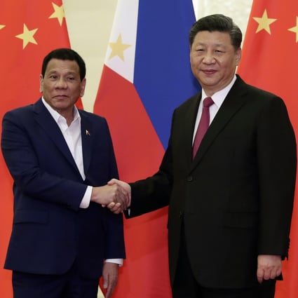 Philippine President Rodrigo Duterte, pictured with Chinese President Xi Jinping, has fast-tracked big-ticket Chinese projects. Photo: AP