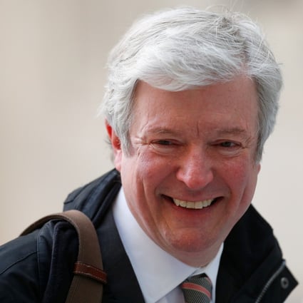 Tony Hall arrives at Broadcasting House for his first day as the new director general of the BBC in 2013. Photo: Reuters