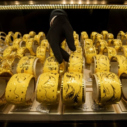 Gold jewellery consumption, which accounted for around two thirds of total gold consumption, fell 8.2 per cent to 676.23 tonnes. Photo: Bloomberg