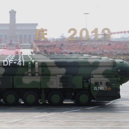 The US says China’s nuclear stockpile is expected to double over the next decade. Photo: Xinhua