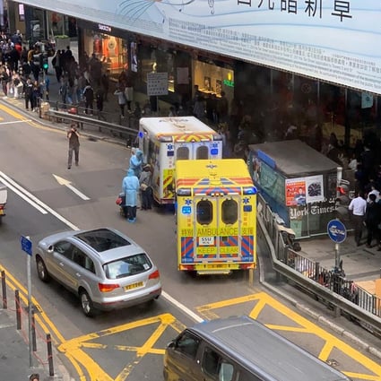 Pictures of medical staff wearing full protective gear walking along Queen’s Road in Central went viral on Thursday. Photo: Handout