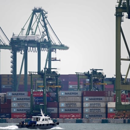 Singapore’s economy grew by just 0.7 per cent in 2019, while its shipments contracted by 9.2 per cent – both the worst figures since 2009. Photo: AFP