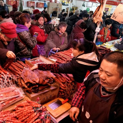 The Lunar New Year is China’s peak pork consuming season, as it is seen as a symbol of wealth. Photo: Reuters