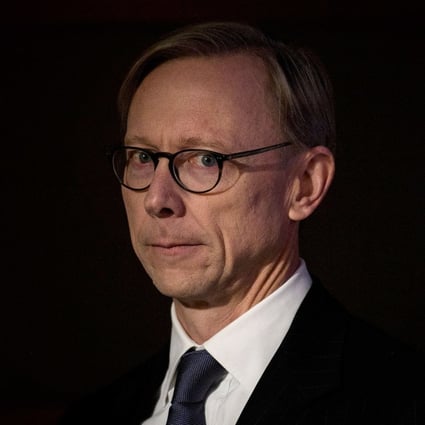 Brian Hook, the US special representative for Iran, looks on during a briefing at the US Department of State in Washington on January 17: “We're very pleased with the success we've had with our sanctions – our sanctions are working.” Photo: AFP
