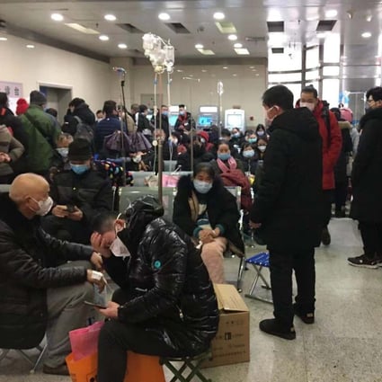 Tongji Hospital in Wuhan has been inundated with patients. Photo: Echo Xie
