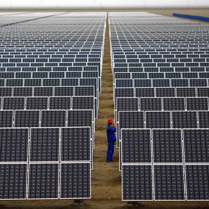 China has invested billions of dollars in green energy, including solar, but is still heavily reliant on coal for its electricity. Photo: Reuters