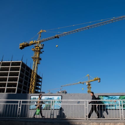 A construction site in Shenzhen in China's southern Guangdong province. The city comes under Beijing’s Greater Bay Area development plan along with neighbouring Hong Kong. Photo: AFP