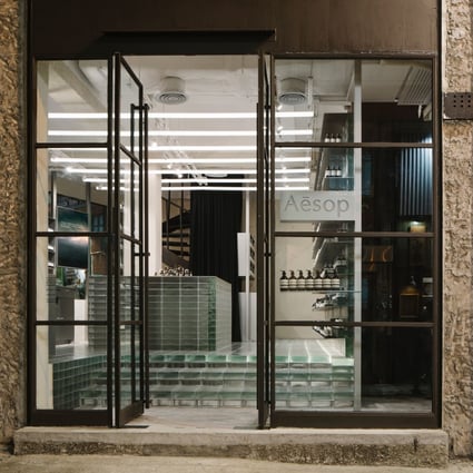 There’s instant gratification in online shopping, but bricks-and-mortar beauty stores, like the Aesop store on Gough Street in Hong Kong, aren’t dead just yet.