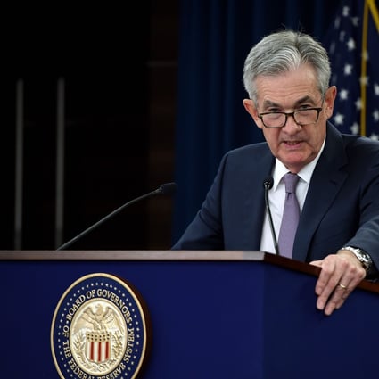 Federal Reserve Board Chairman Jerome Powell speaks at a news conference after a Federal Open Market Committee meeting in Washington DC in September 2019. Photo: AFP