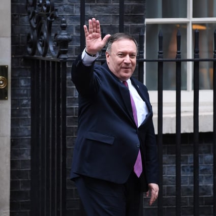 US Secretary of State Mike Pompeo departs 10 Downing Street after a meeting with Britain's Prime Minister Boris Johnson on 30 January 2020. Photo: EPA-EFE