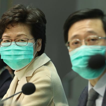 Carrie Lam said anyone who had been to Hubei would be placed under quarantine, whether they showed symptoms or not. Photo: Winson Wong