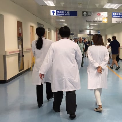 Amid a strike by health care workers demanding the border be closed, about 135 private sector doctors helped at public hospitals in Hong Kong on Monday. Photo: Fung Chang