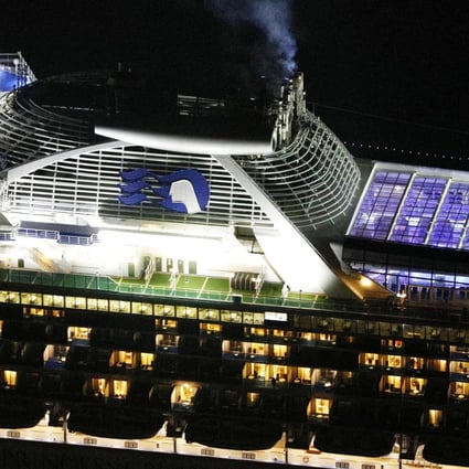 Cruise ship Diamond Princess is seen near Yokohama, Japan. Photo: Reuters