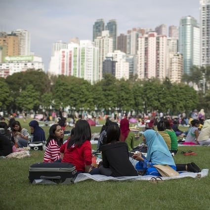 There are 400,000 domestic workers in Hong Kong, most of whom hail from the Philippines and Indonesia. Photo: Bloomberg