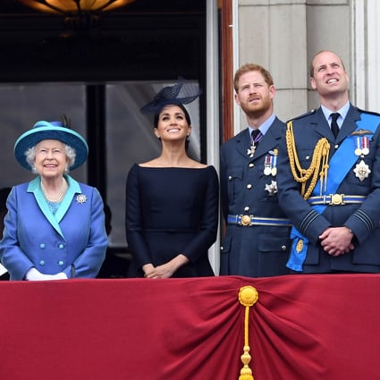 Britain's Charles, the Prince of Wales; Prince Andrew, Duke of York; Camilla, Duchess of Cornwall; Queen Elizabeth, Meghan, Duchess of Sussex; Prince Harry, the Duke of Sussex; Prince William, Duke of Cambridge and Catherine, Duchess of Cambridge on the balcony of Buckingham Palace. Photo: EPA-EFE