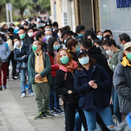 Hongkongers queued to get hold of masks to protect themselves from coronavirus. Photo: May Tse