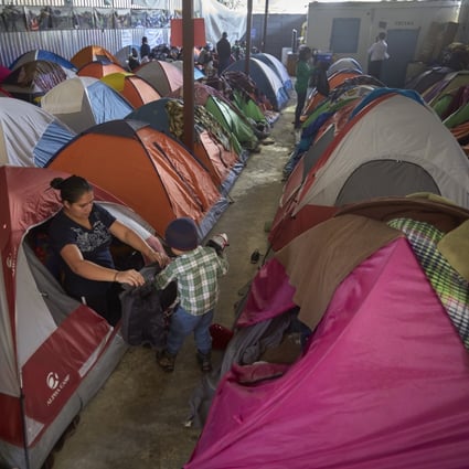 A shelter for migrants in Tijuana, Mexico. Photo: AP