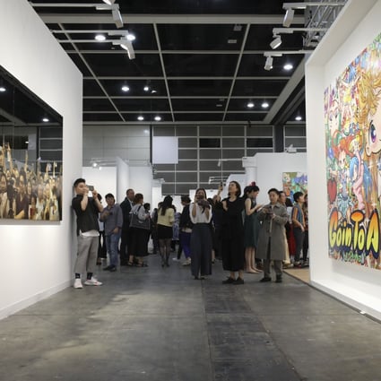 Visitors at Art Basel Hong Kong in 2019. The fair, which drew 88,000 people last year, has been cancelled because of the coronavirus outbreak centred on Wuhan, China. Photo: James Wendlinger