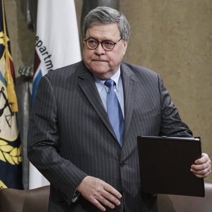 “For China, success is a zero-sum game,” US Attorney General William Barr says. Photo: AP