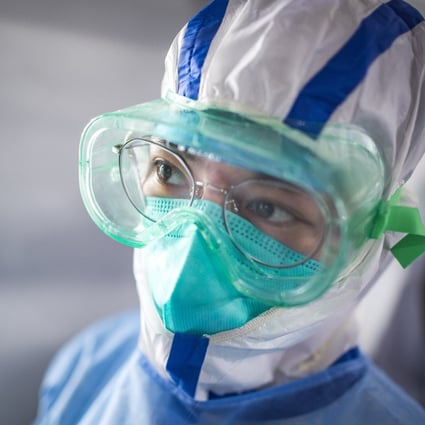 A medical worker is seen at Leishenshan Hospital in Wuhan, capital of central China's Hubei Province, Feb. 8, 2020. Scientists from around the world have joined efforts to develop more powerful diagnostic methods to speed up patient screening. Photo: Xinhua
