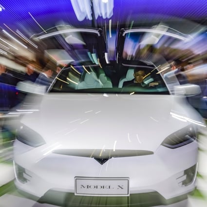 Tesla has said drivers who use its Autopilot system crash less frequently than while driving manually. Photo: Xinhua