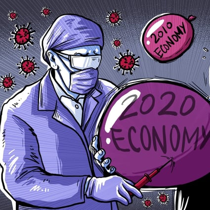 China’s small and medium-sized businesses are critical for the economy, but many are worried about the impact of the coronavirus. Illustration: Lau Ka-kuen