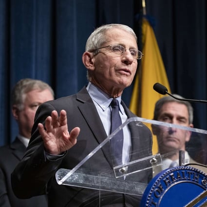 Anthony Fauci, director of the National Institute of Allergy and Infectious Diseases, speaks about the coronavirus on Friday in Washington. Photo: Getty Images/AFP