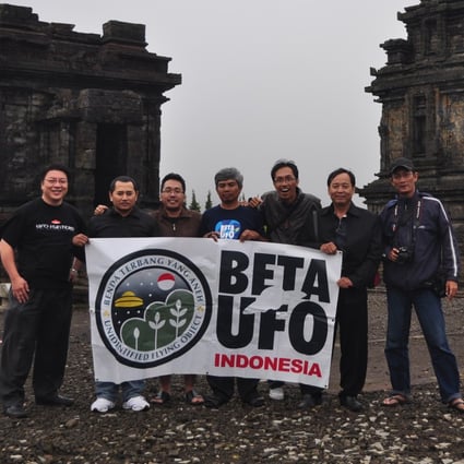 Members of Beta-UFO Indonesia, the country’s biggest online UFO enthusiast community, with 13,000 active Facebook group members. Most Indonesians are more likely to ascribe unexplained phenomena to the occult than to extraterrestrial beings.