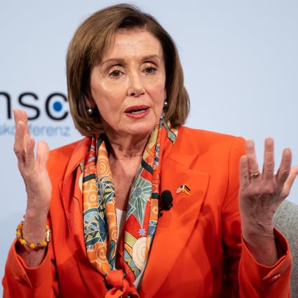 Nancy Pelosi, Speaker of the US House of Representatives, was challenged on the Huawei issue at the Munich Security Conference. Photo: DPA