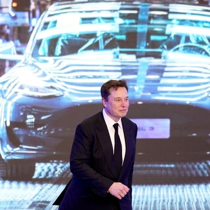 Tesla chief executive Elon Musk, seen here at an event in Shanghai on January 7, vowed in 2018 to cut the electric carmaker’s use of cobalt to “almost nothing”. Photo: Reuters