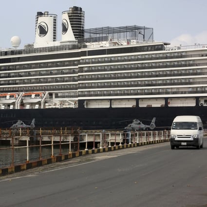 The MS Westerdam is docked in Sihanoukville, Cambodia. International health authorities scrambling to track passengers out of concern that their possible exposure to the virus would escalate the international spread of the new coronavirus. Photo: AP
