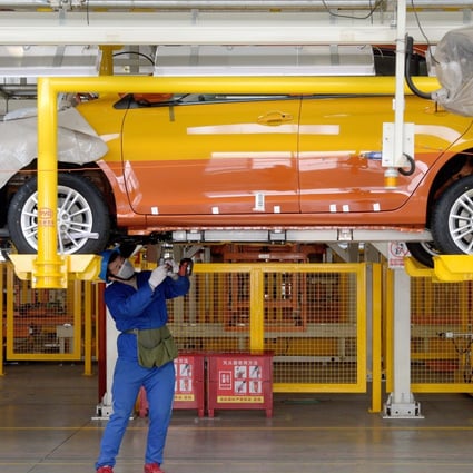 China’s car sales collapsed in January, posting a decline of 18.7 per cent. Photo: Xinhua