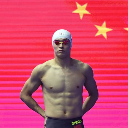 China’s Sun Yang has been banned for eight years. Photo: AFP