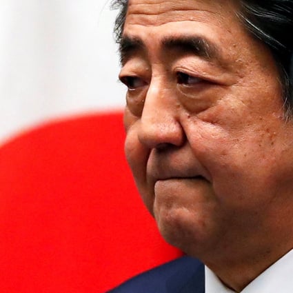 Japan's Prime Minister Shinzo Abe attends a news conference on the new coronavirus outbreak at his official residence in Tokyo. Photo: Reuters