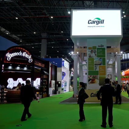 A Cargill sign is seen during the China International Import Expo (CIIE) in Shanghai in November 2018. Photo: Reuters