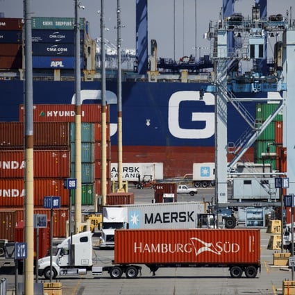 The Covid-19 outbreak is already weighing on global trade. The Port of Los Angeles, the gateway to US-China trade, has forecast a 25 per cent decline in container volumes in March. Photo: Bloomberg
