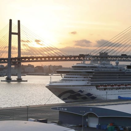 The Diamond Princess cruise ship in Japan has been at the centre of more than 700 coronavirus cases. Photo: Kyodo