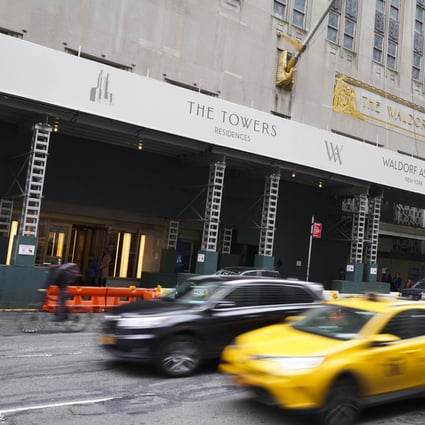 The historic luxury hotel Waldorf Astoria New York has formally started the sale of its luxury condominium residences called The Towers of the Waldorf Astoria. Photo: Xinhua