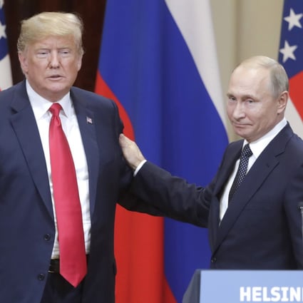US President Donald Trump and Russian President Vladimir Putin in Helsinki, Finland, in 2018. Photo: TNS