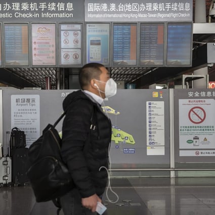 Passenger traffic on China’s airlines plunge by 84.5 per cent to 8.34 million people in February. Photo: AP