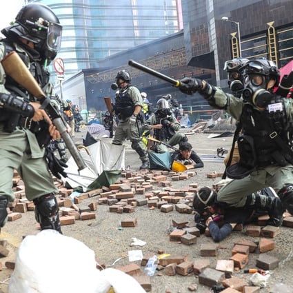 The Hong Kong government says the ‘degree and extent of violence committed by radical protesters’ in the city was ‘unprecedented’. Photo: Sam Tsang