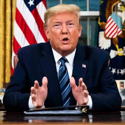 The market rout continued ominously on Friday as Asian shares again reacted badly to US President Donald Trump’s bungled address to the nation on Thursday, in which he shut America’s borders to most European travellers, providing further a blow to global trade and consumption. Photo: AFP
