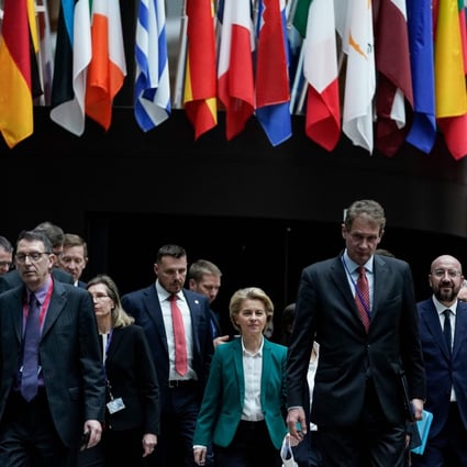 European Union leaders met in Brussels on March 16 where they pledged greater coordination to fight the spread of the coronavirus. Photo: AFP