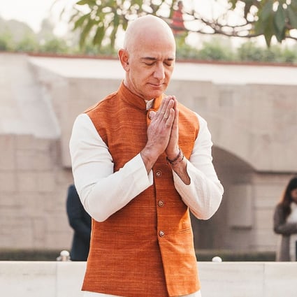 Amazon CEO Jeff Bezos has given millions to charity and promised a new billion-dollar investment in India. Photo: AFP/Amazon