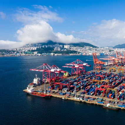 The Busan Port Terminal in South Korea. Asia-Pacific logistics remains the largest property investment opportunity in the region, according to ESR’s chairman. Photo: Bloomberg
