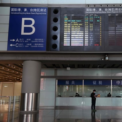 China will drastically cut its international flight routes and bar entry to foreigners. Photo: AFP