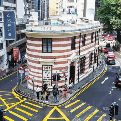 The blood and bandages-style Fringe Club building, in Central, Hong Kong. Photo: SCMP / Edmund So