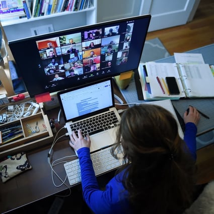 Video conferencing software Zoom has become ubiquitous as executives at companies around the world try to stay in touch while working from home. Photo: AFP