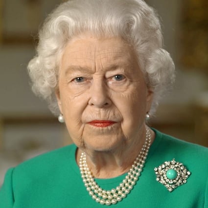 Britain's Queen Elizabeth recorded a televised address to the nation and the Commonwealth and broadcast on Sunday night. Photo: Buckingham Palace via Reuters